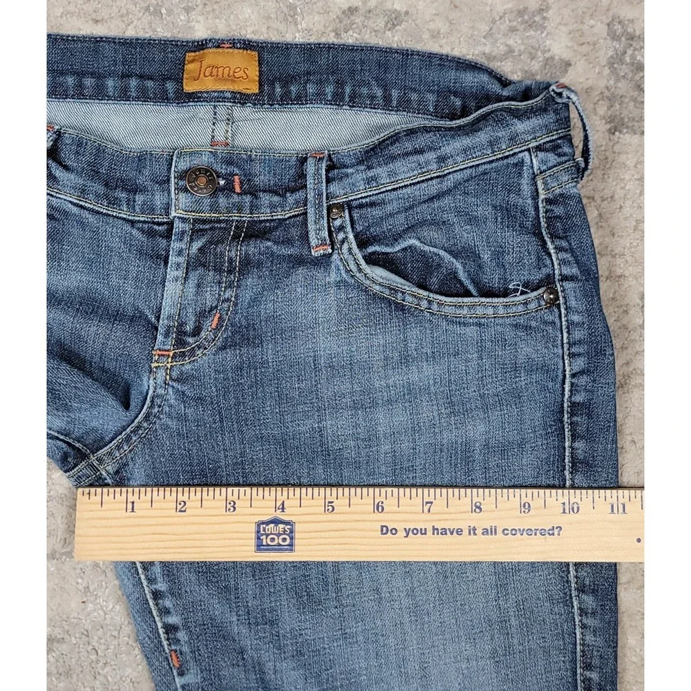 James Persevered Hitch Women's Bootcut Low Rise Blue Denim Jeans Sz‎ 29 32x34